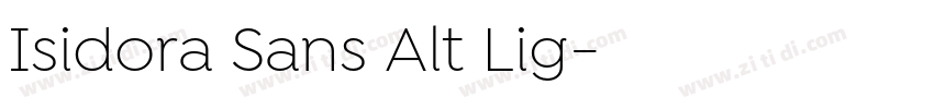 Isidora Sans Alt Lig字体转换